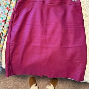 J. Crew Rich Purple Pencil Skirt
